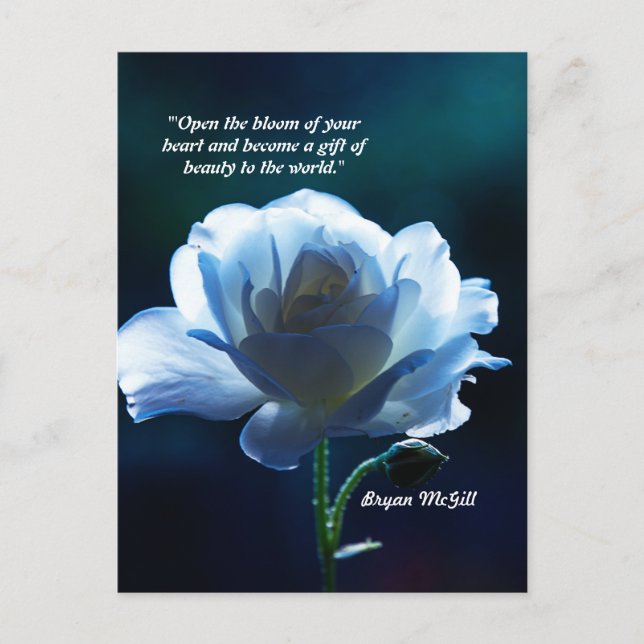 Carte postale Faux Canvas "Open Bloom of your Hear (Devant)