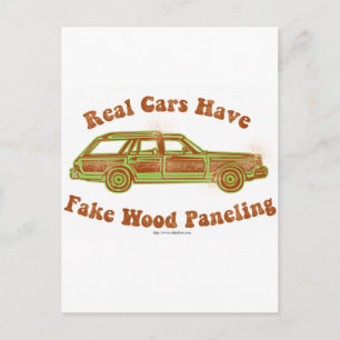 Carte Postale Faux panneaux en bois