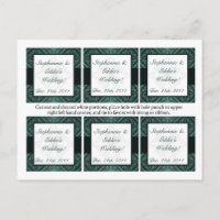 Favoriser les étiquettes Turquoise Ornate Damask G