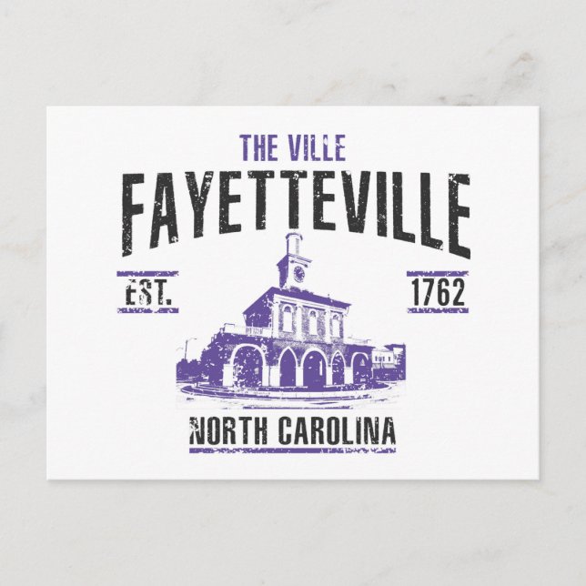 Carte Postale Fayetteville (Devant)
