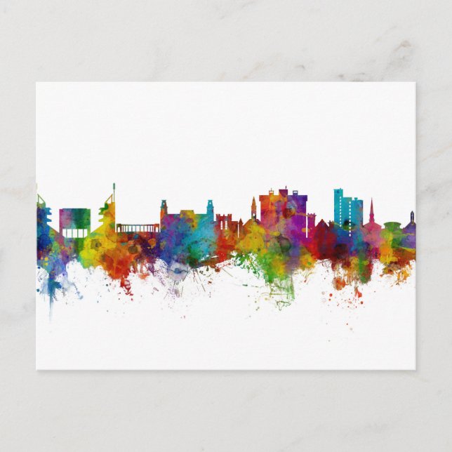 Carte Postale Fayetteville Arkansas Skyline (Devant)