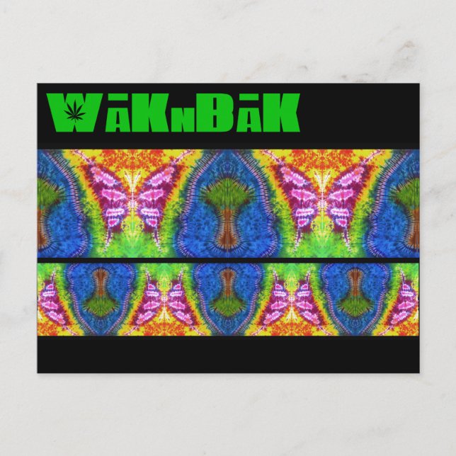 Carte postale "Fbattement Mural" teintée à la carr (Devant)