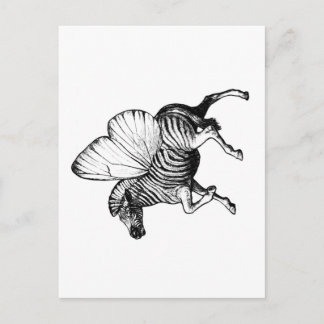 Carte Postale Fbattement Zebra