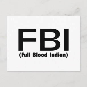 Carte Postale FBI Indien entièrement sanglé