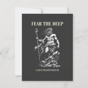 Carte Postale Fear the Deep - Poseidon Mythic