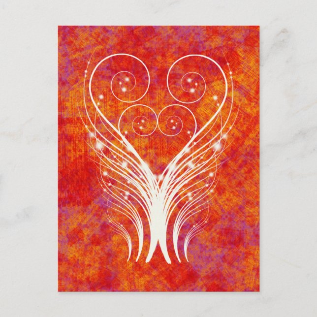 CARTE POSTALE FEATHERERY SWIRLS (Devant)