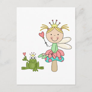 Carte Postale Fée de grenouille - T-shirts blonds et cadeaux