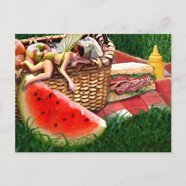 Carte Postale Fée d'été (Devant)