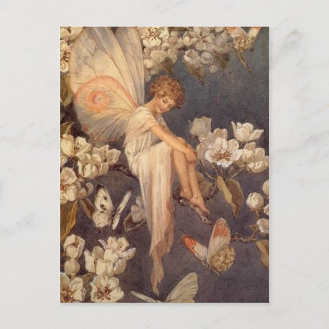 Carte Postale Fée Fleur (Devant)