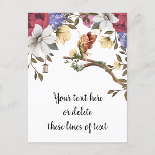 Carte postale Fée Florale