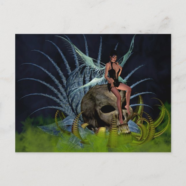 Carte Postale Fée gothique (Devant)