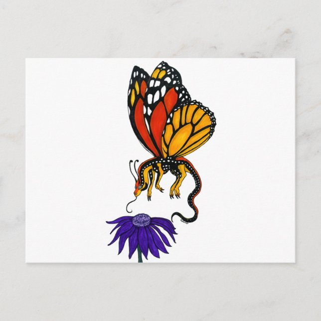 Carte Postale Fée Monarch Dragon (Devant)