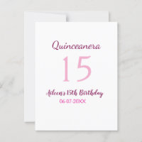 Fée rose 15e anniversaire simple modéré quinceaner