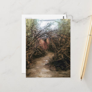 Carte Postale Fée sur un chemin forestier