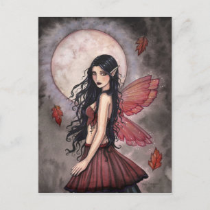 Carte postale Fée Touche d'automne