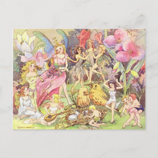 Carte Postale Fées et Sprites (Devant)