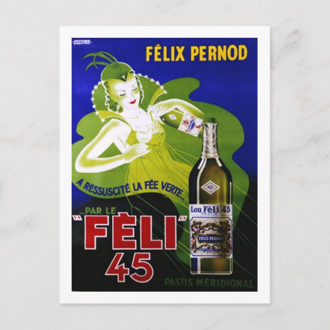 CARTE POSTALE FELI 45 ABSINTHE (Devant)