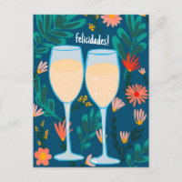 Felicidades Champagne au vin pétillant Salutations