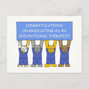 Carte Postale Félicitations au diplômé en ergothérapie