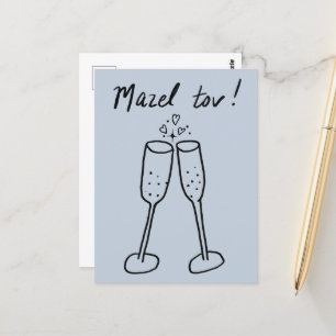 Carte Postale Félicitations Champagne de Mariage Tchin Tchin Cro