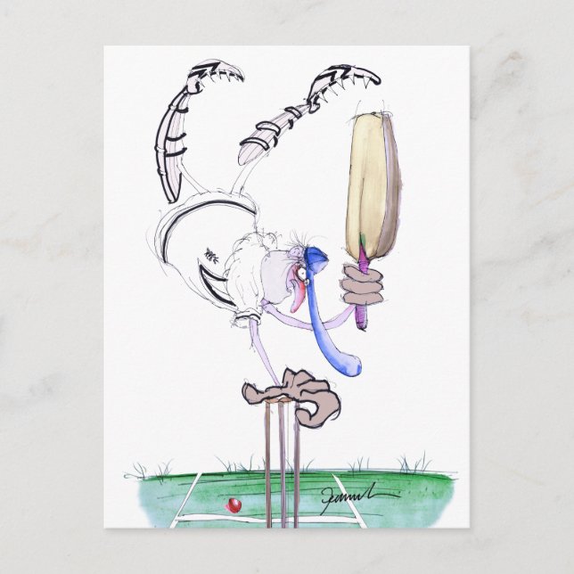 Carte Postale félicitations - cricket, tony fernandes (Devant)
