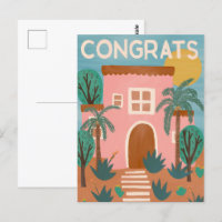 Félicitations Nouveau Accueil Adobe House Cactus P