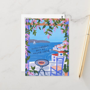Carte Postale Félicitations pour la nouvelle maison Vues sur la 
