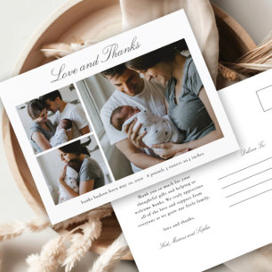 Carte Postale Félicitations pour l'annonce de photo de bébé à l'