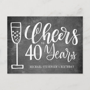 Carte Postale Félicitations pour l'invitation d'anniversaire sur