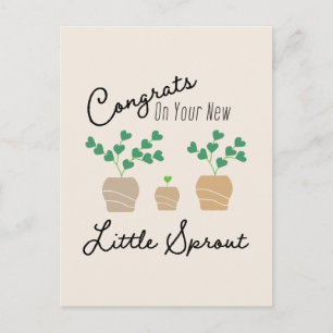 Carte Postale Félicitations pour votre nouveau petit bébé !