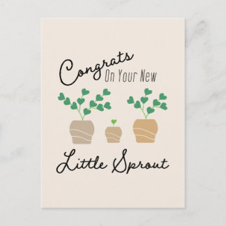 Carte Postale Félicitations pour votre nouveau petit bébé !