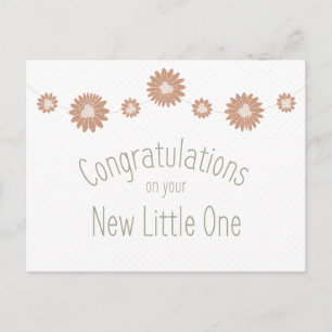 Carte Postale Félicitations pour votre nouveau petit un