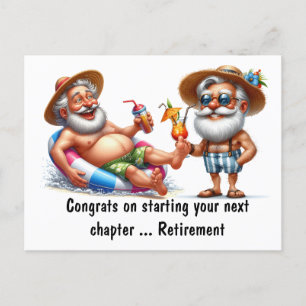 Carte Postale Félicitations pour votre retraite
