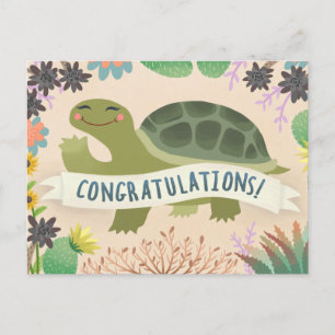 Carte Postale Félicitations Tortue du désert