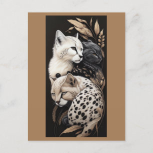 CARTE POSTALE FELINE FINESSE #1