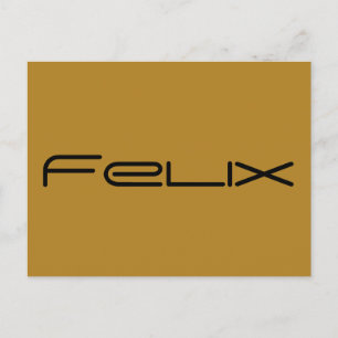 Carte Postale felix, nom de caractère de Orphan Black, géométriq