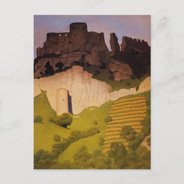 Carte Postale Felix Vallotton - Château Gaillard à Andelys (Devant)