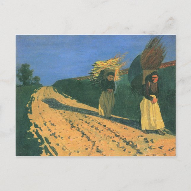 Carte Postale Felix Vallotton - Femmes productrices de bois (Devant)