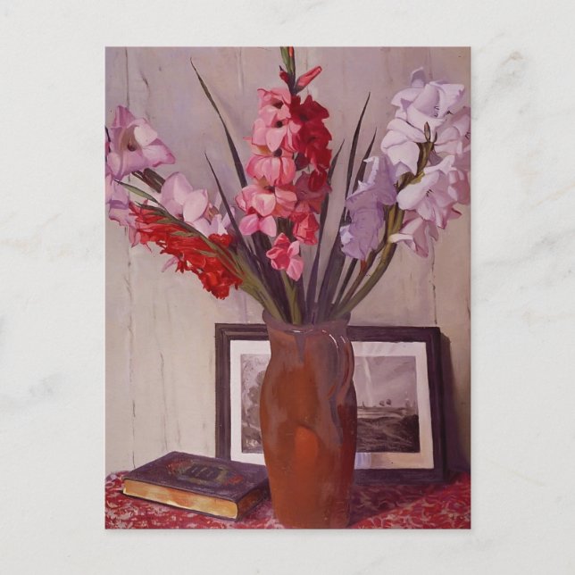 Carte Postale Felix Vallotton - La vie morte avec Gladioli (Devant)