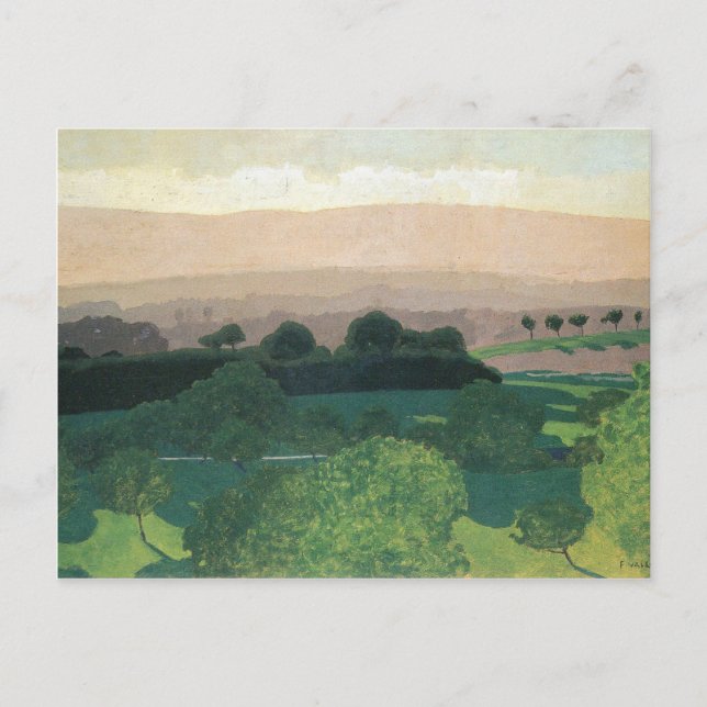 Carte Postale Felix Vallotton - Paysage à Romanel (Devant)