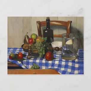 Carte Postale Felix Vallotton - Vie morte avec nappe bleue