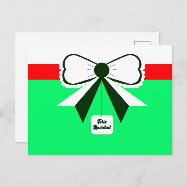 Carte postale Feliz Navidad (Devant / Derrière)