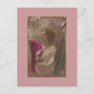 Carte postale féminine vintage