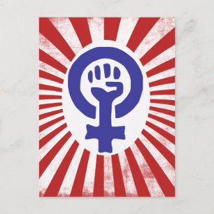 Carte Postale Feminist Symbol