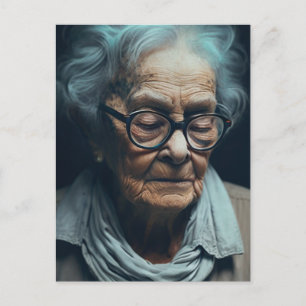 Carte postale femme âgée