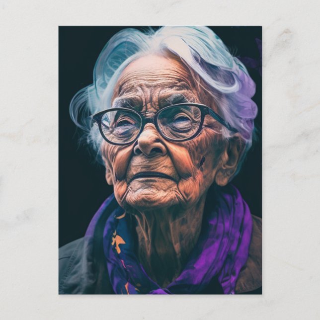 Carte postale Femme Âgée (Devant)