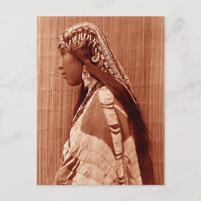 Carte Postale Femme amérindienne (Devant)