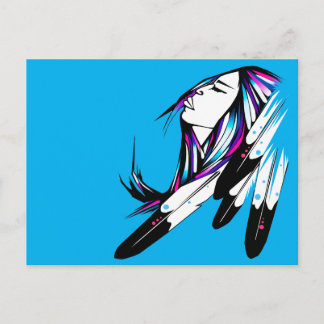 Carte postale Femme amérindienne