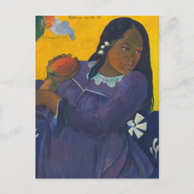 Carte Postale Femme au mango | Paul Gauguin (Devant)