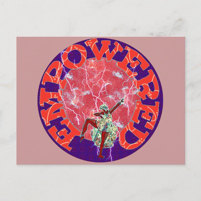 Carte Postale Femme autonome (Devant)